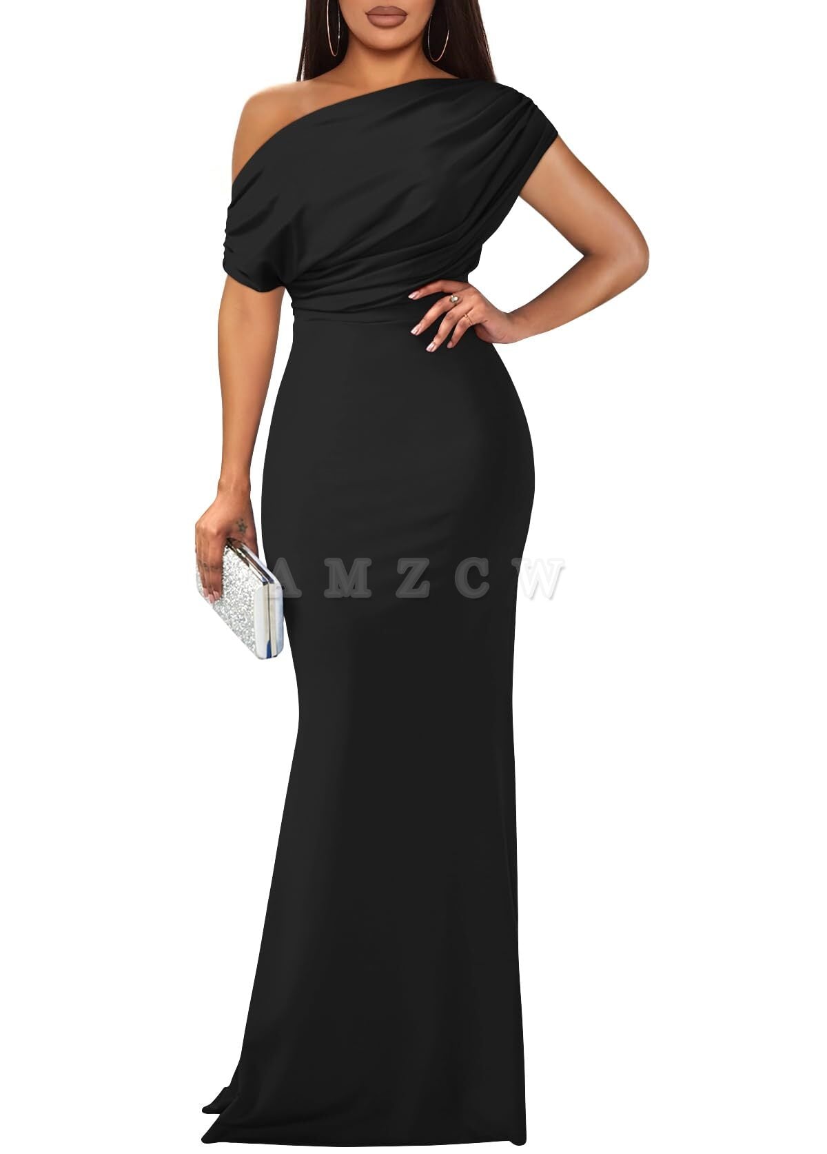 Amzcw Women's Elegant Sleeveless Off Shoulder Bodycon Long Formal Party Evening Dress dresses evening wear