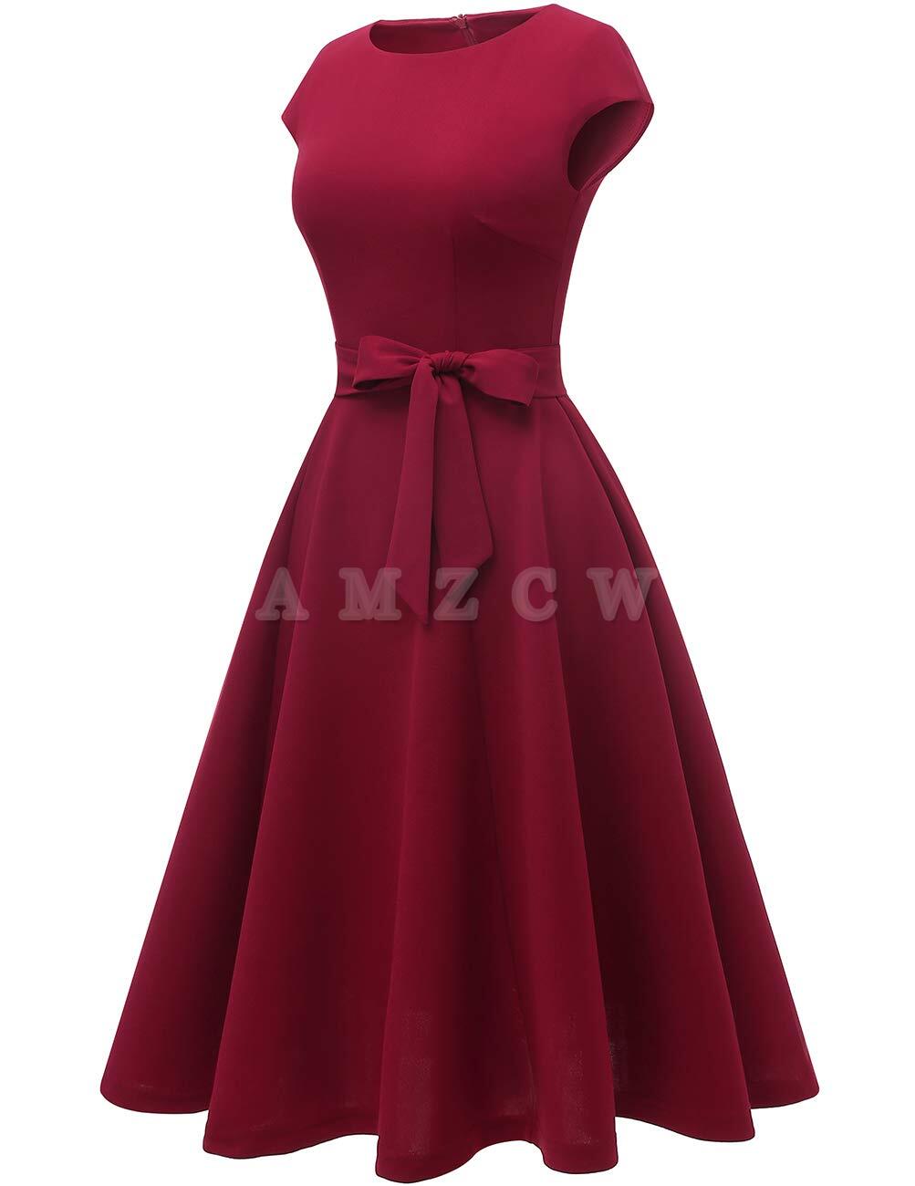 Amzcw Cocktail Dress Formal Wedding Guest Dresses for Women Modest Holiday Party Prom Dress dresses evening wear