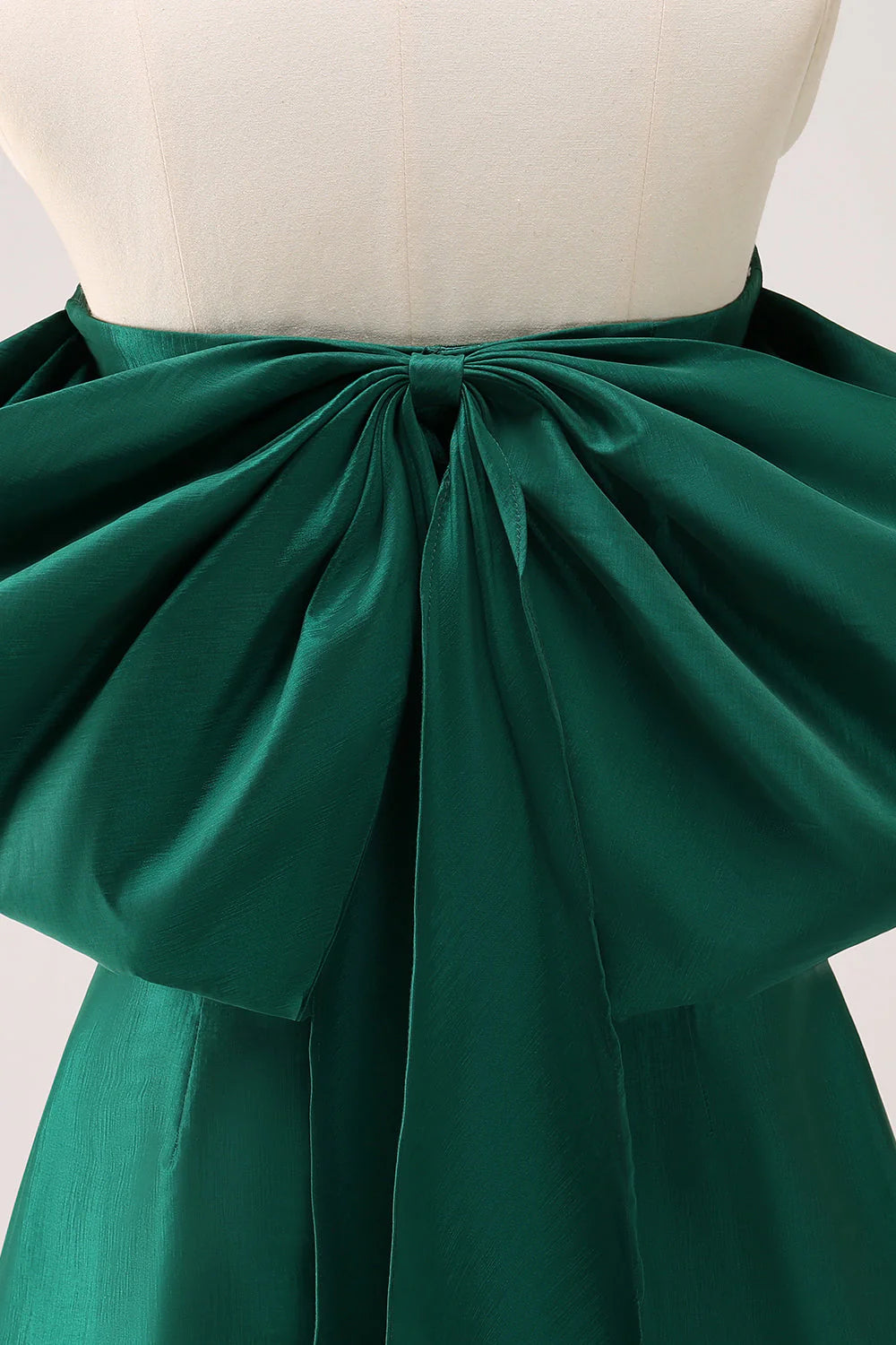 Amzcw Dark Green A Line Strapless Short Homecoming Dress with Bow