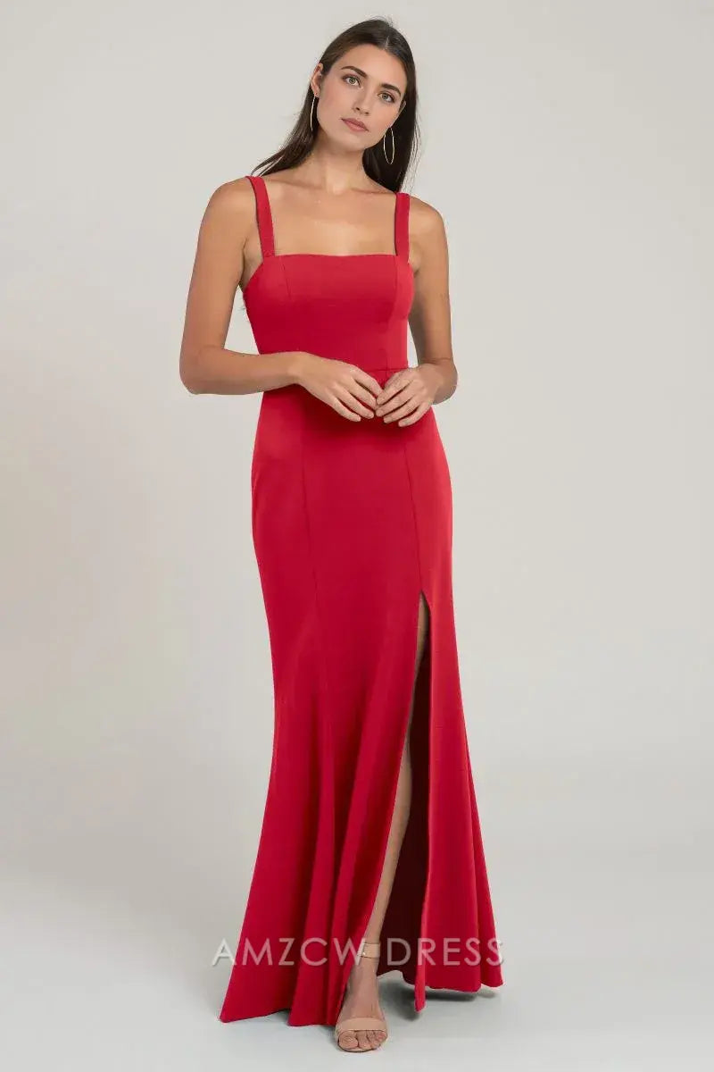 Amzcw Elegante y Chic Vestido Formal con Escote Cuadrado para Ocasiones Especiales Vestidos Formales