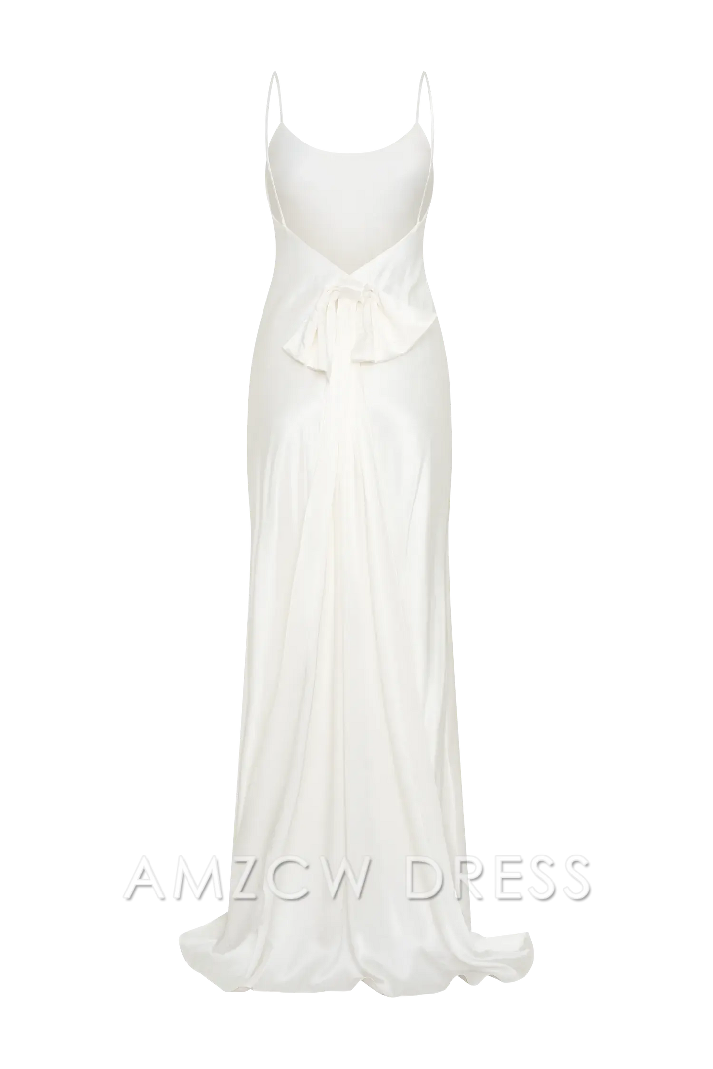 Amzcw Elegant Glamorous Backless Satin Dress: Light Up Any Occasion Party wear