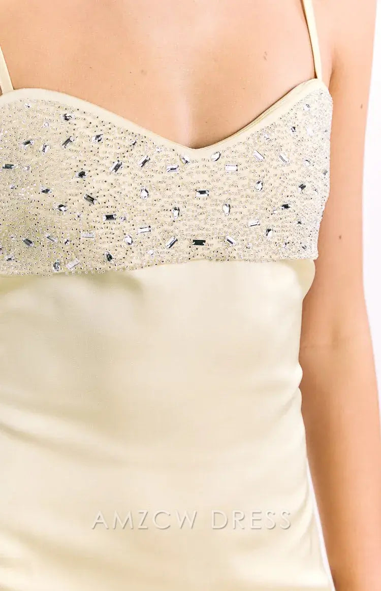 Amzcw Elegant Homecoming Dresses A-Line Gold Sequin Contrast Party Mini Dress backless hot sale for women