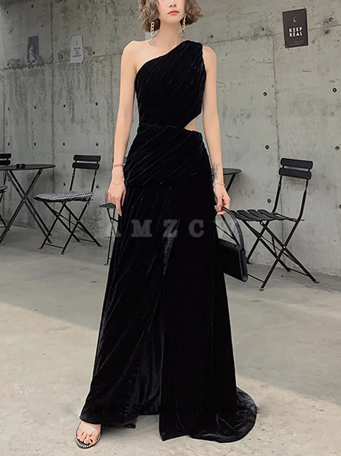 Vestido de fiesta largo de terciopelo negro Amzcw, vestido de noche de terciopelo negro, tiendas de vestidos de fiesta
