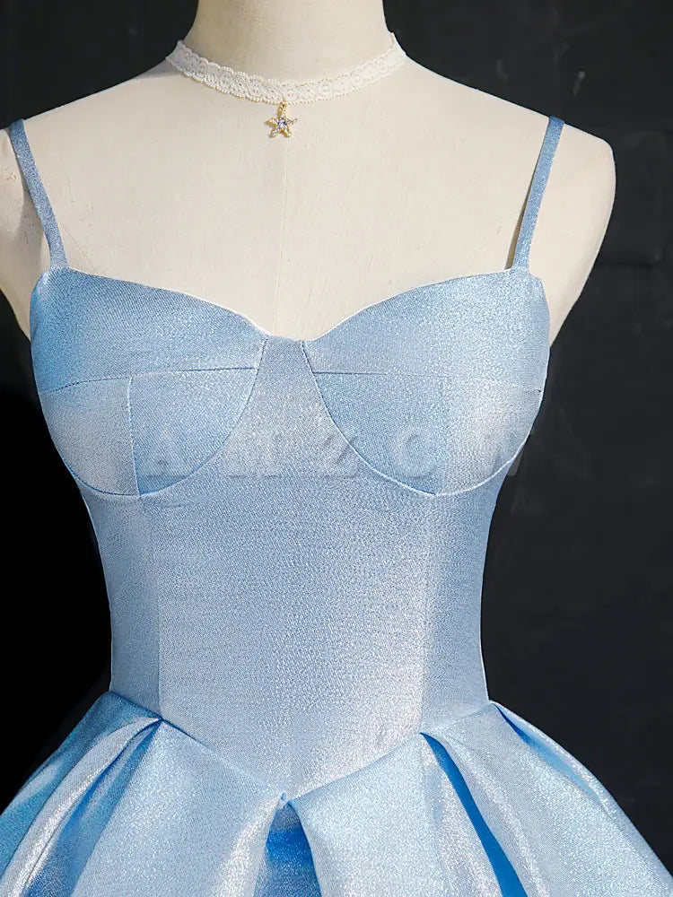 Amzcw Cute blue sweetheart neck short prom dress blue homecoming dress prom dresses shops 