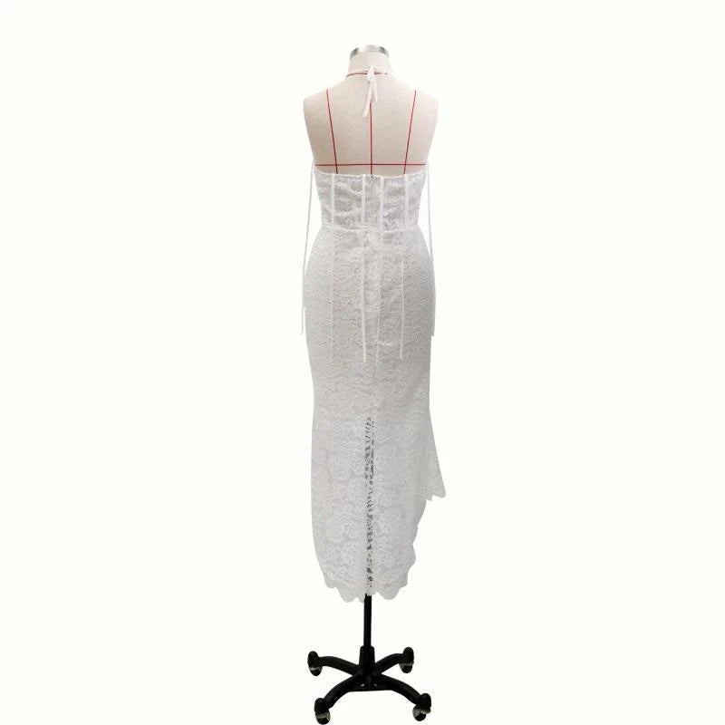 Elegant Lace Off White Sheath Bride Dresses