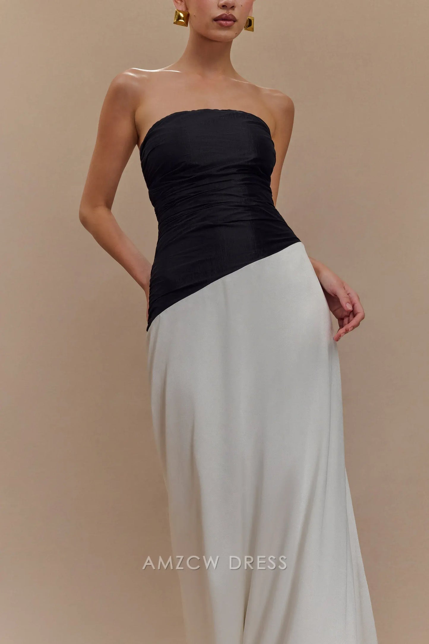 Elegant A-Line Off the Shoulder Sleeveless Lace Up Floor-Length prom dress