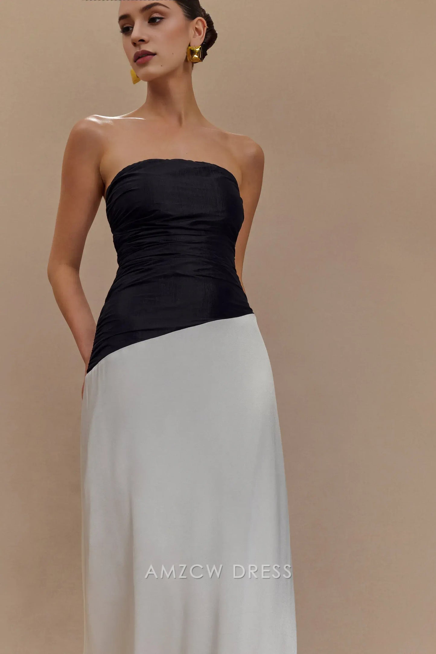 Elegant A-Line Off the Shoulder Sleeveless Lace Up Floor-Length prom dress