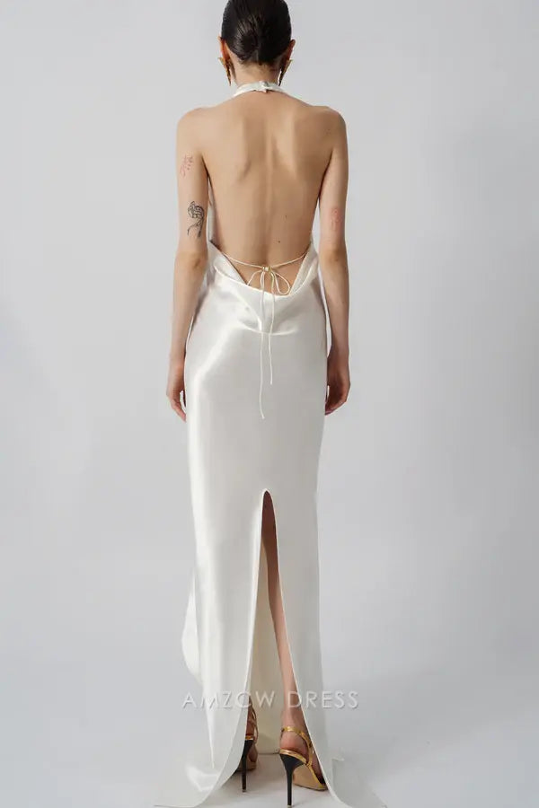 Amzcw Elegantes Vestidos de Fiesta Línea A Satén Verde Azulado con Hombros Descubiertos Mini Vestido Corto Venta Caliente para Mujeres