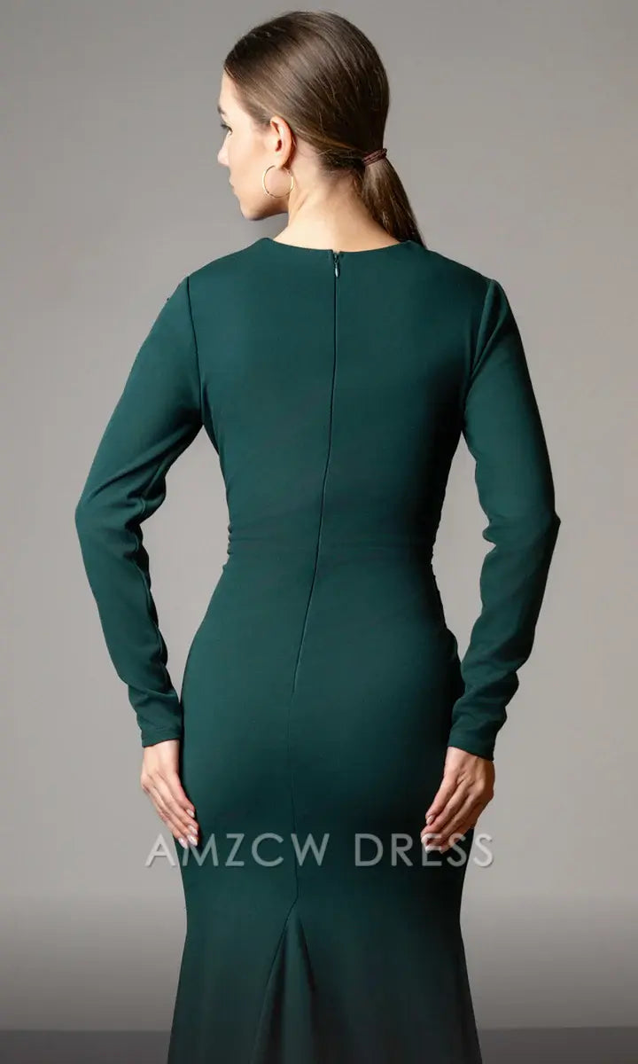 Amzcw Elegantes Vestidos de Fiesta Línea A Satén Verde Azulado con Hombros Descubiertos Mini Vestido Corto Venta Caliente para Mujeres