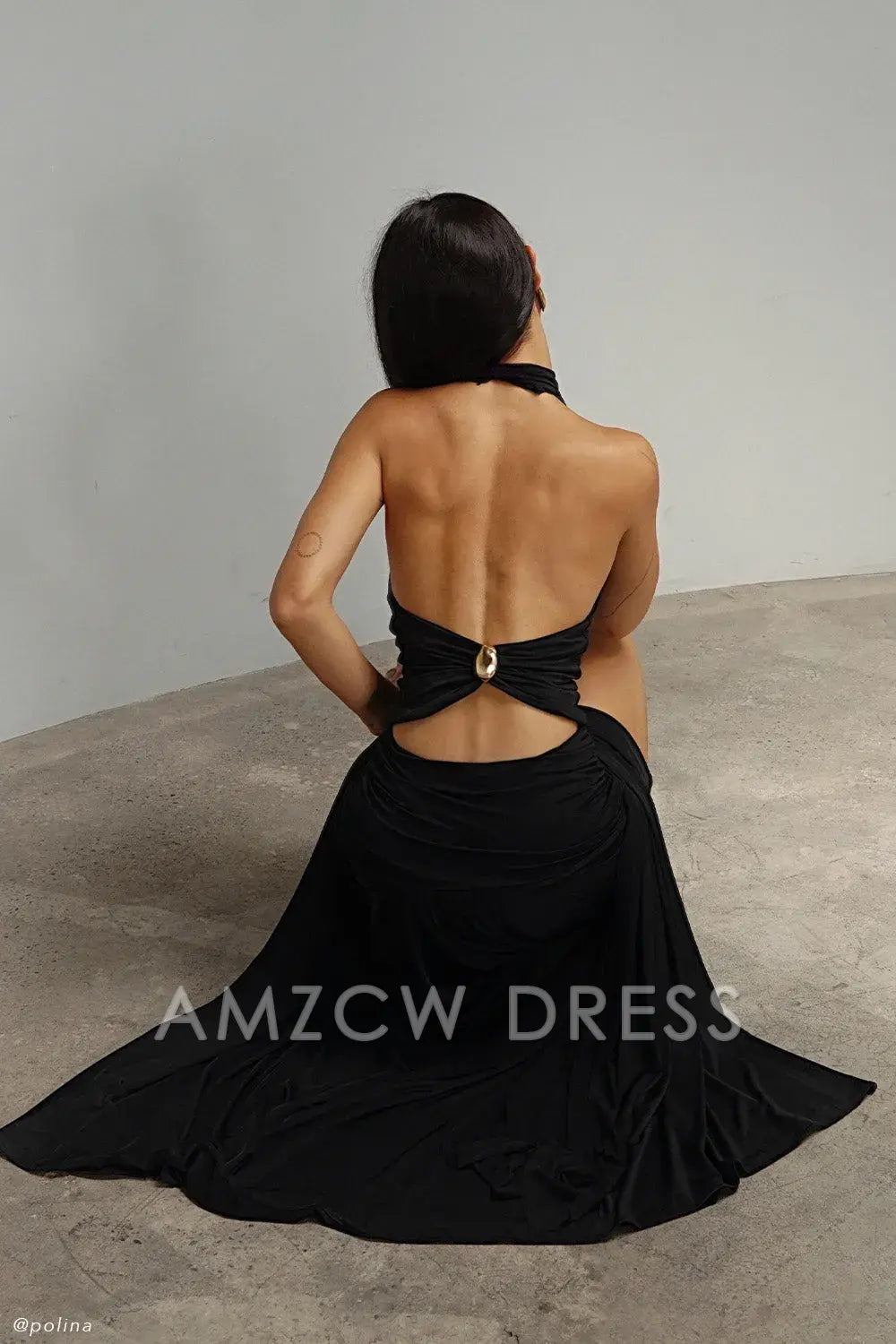 Amzcw Elegantes Vestidos de Fiesta Línea A Satén Verde Azulado con Hombros Descubiertos Mini Vestido Corto Venta Caliente para Mujeres