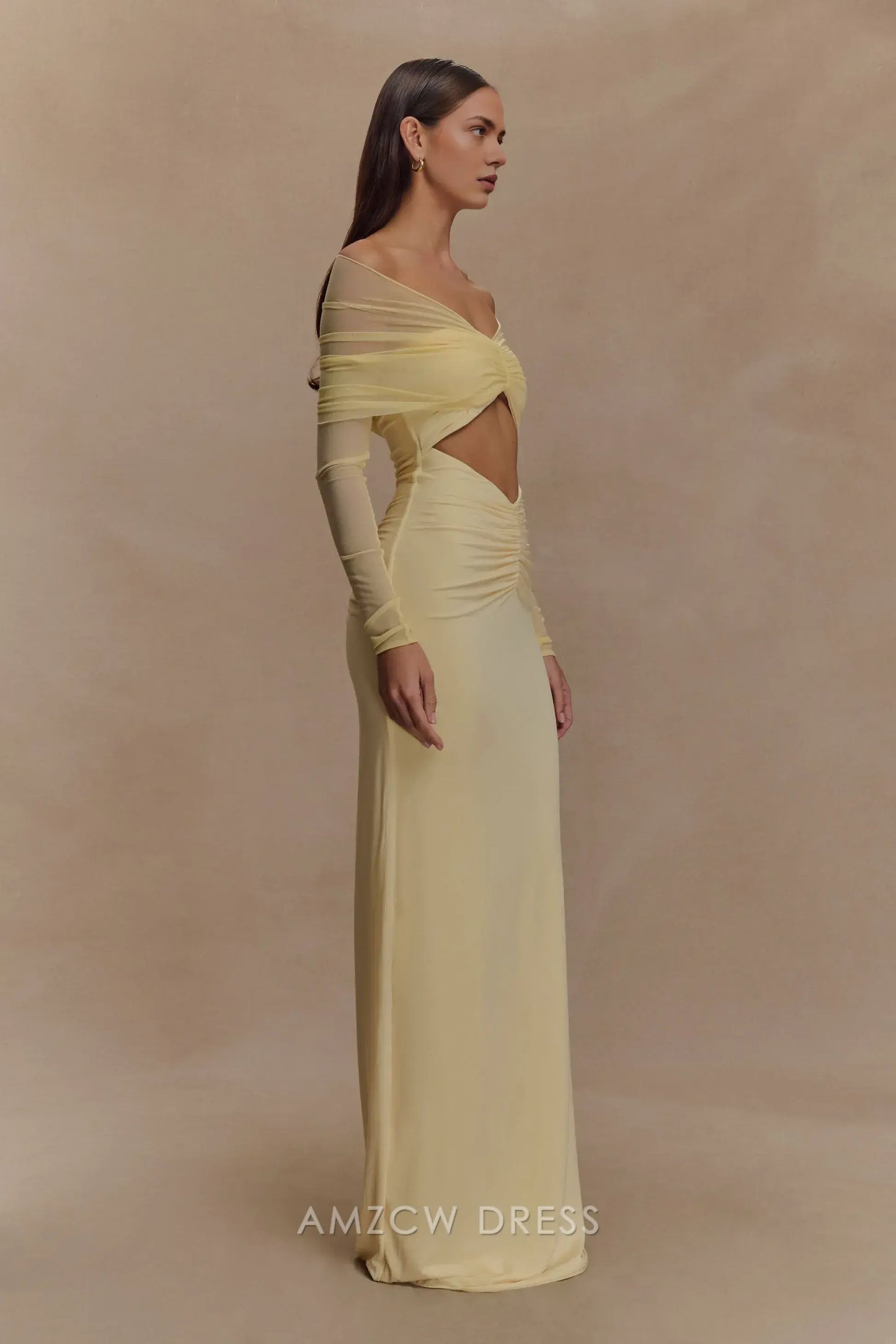 Amzcw Elegantes Vestidos de Fiesta Línea A Satén Verde Azulado con Hombros Descubiertos Mini Vestido Corto Venta Caliente para Mujeres