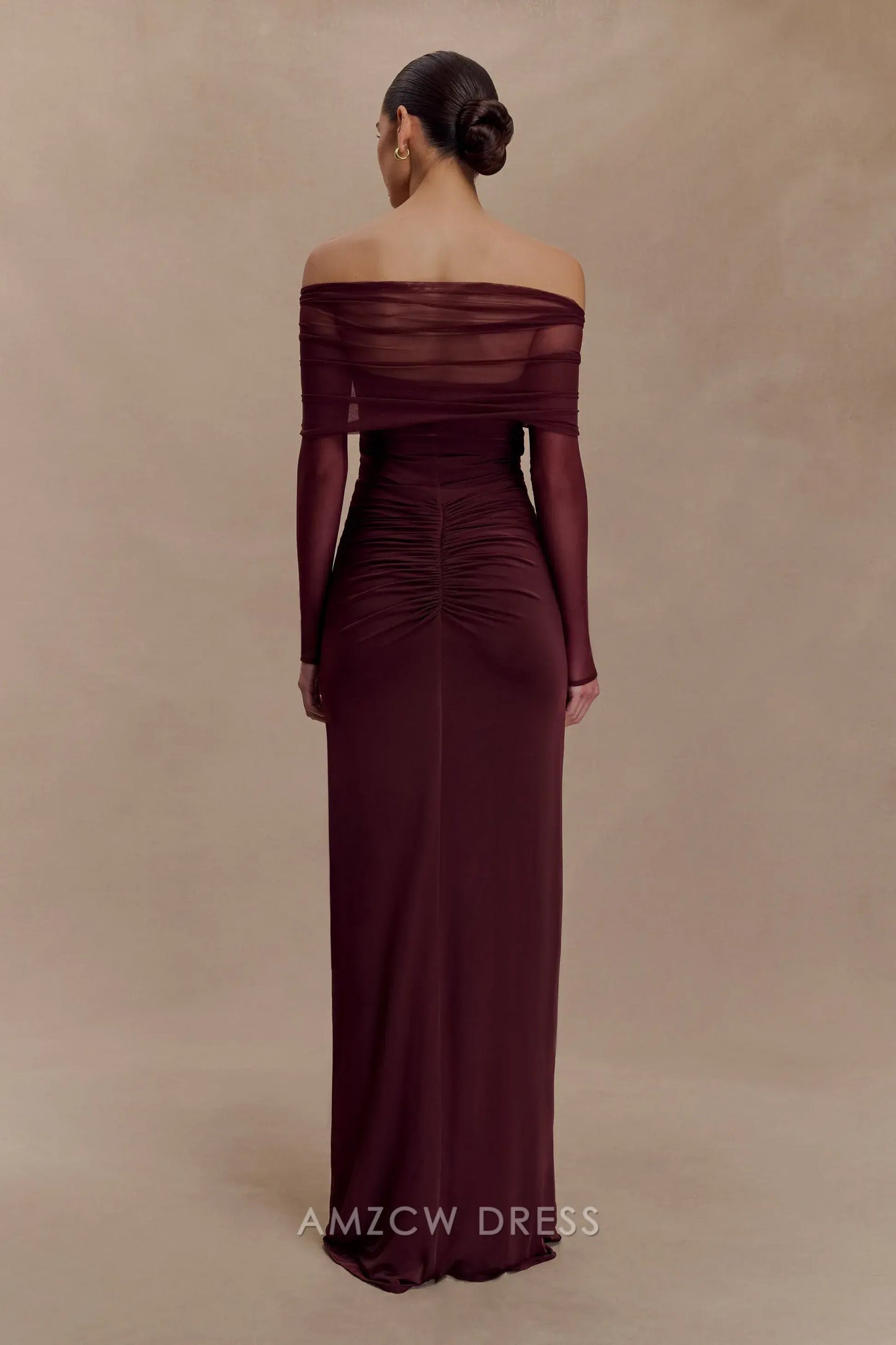 Amzcw Elegantes Vestidos de Fiesta Línea A Satén Verde Azulado con Hombros Descubiertos Mini Vestido Corto Venta Caliente para Mujeres