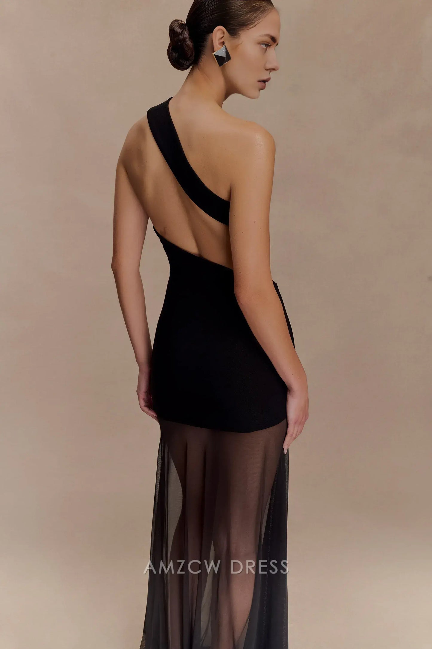 Amzcw Elegantes Vestidos de Fiesta Línea A Satén Verde Azulado con Hombros Descubiertos Mini Vestido Corto Venta Caliente para Mujeres