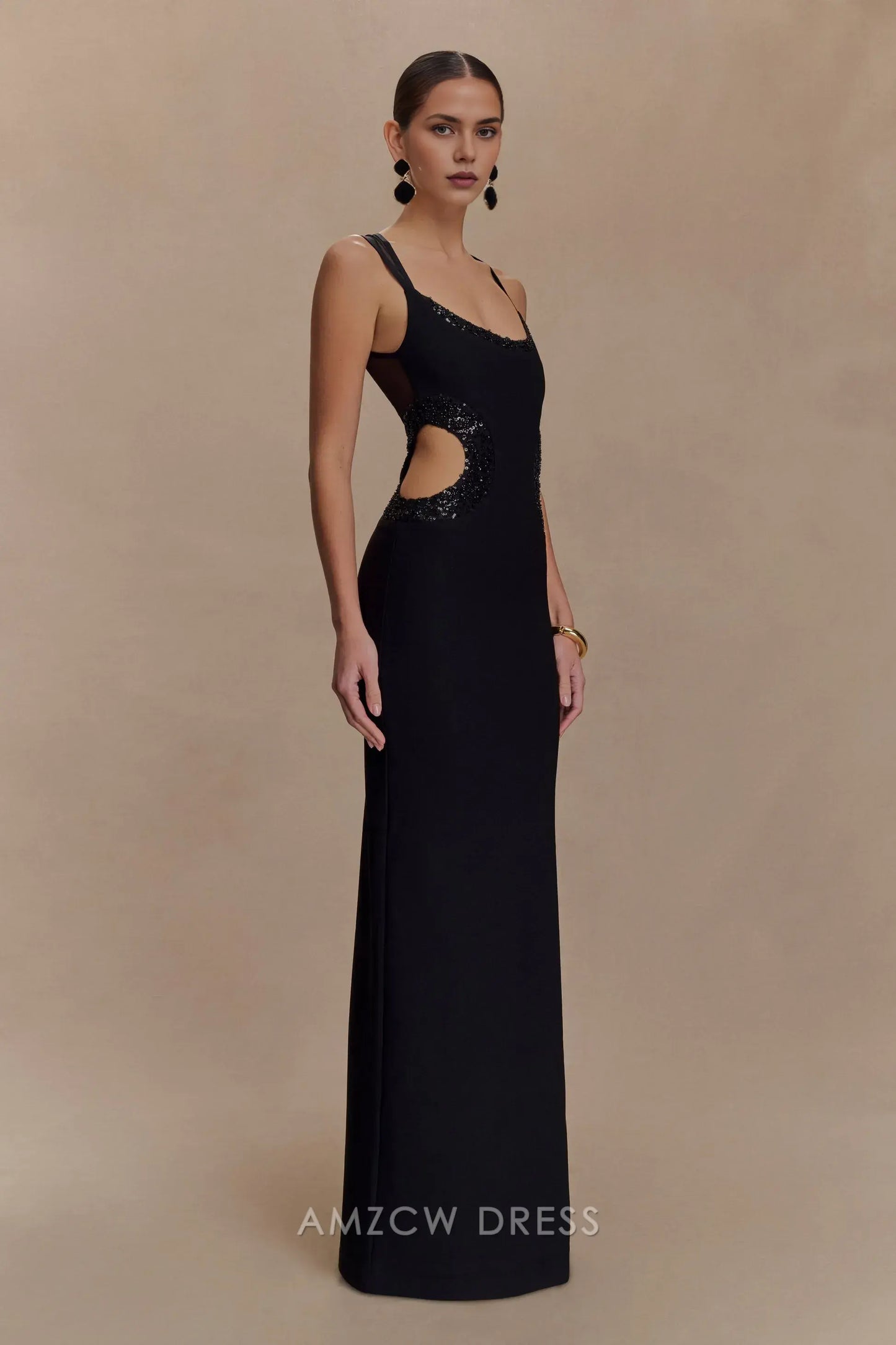 Amzcw Elegantes Vestidos de Fiesta Línea A Satén Verde Azulado con Hombros Descubiertos Mini Vestido Corto Venta Caliente para Mujeres