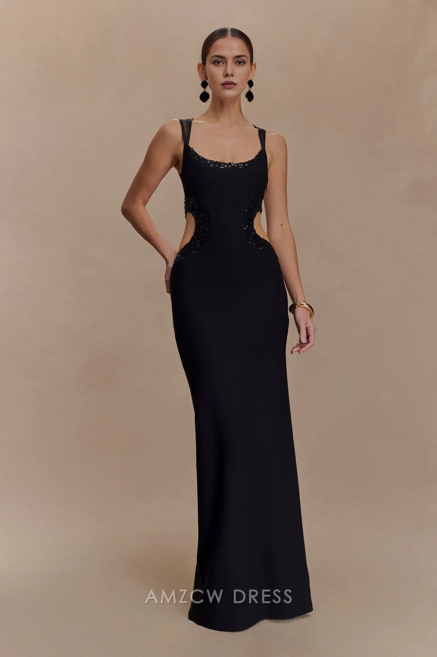Amzcw Elegantes Vestidos de Fiesta Línea A Satén Verde Azulado con Hombros Descubiertos Mini Vestido Corto Venta Caliente para Mujeres