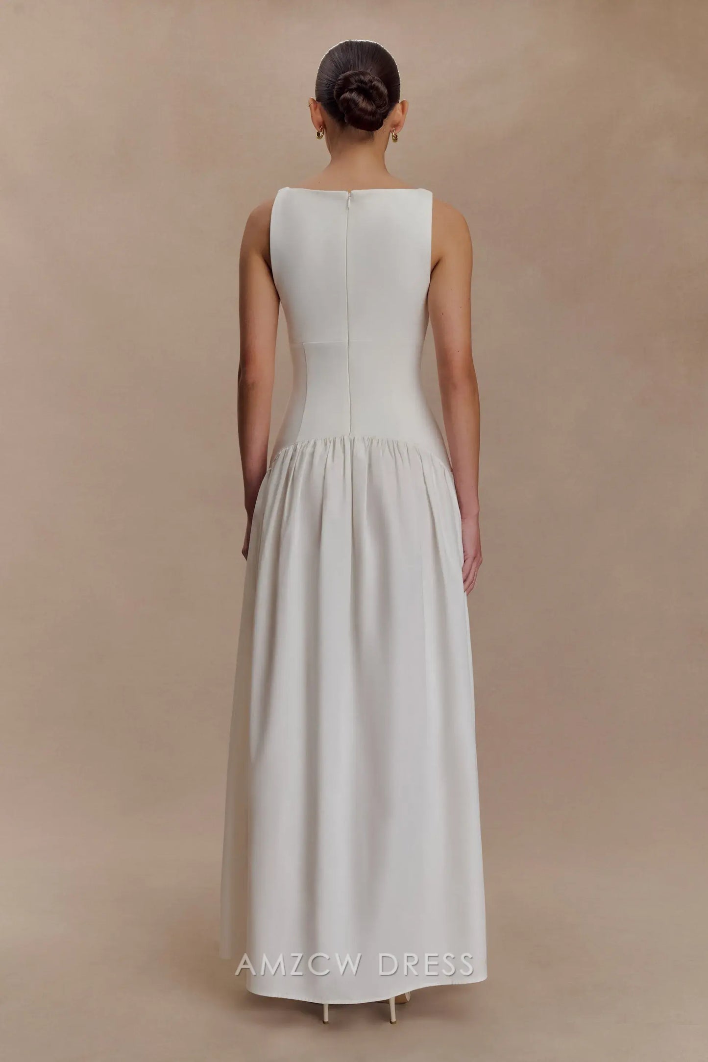 Amzcw Elegantes Vestidos de Fiesta Línea A Satén Verde Azulado con Hombros Descubiertos Mini Vestido Corto Venta Caliente para Mujeres