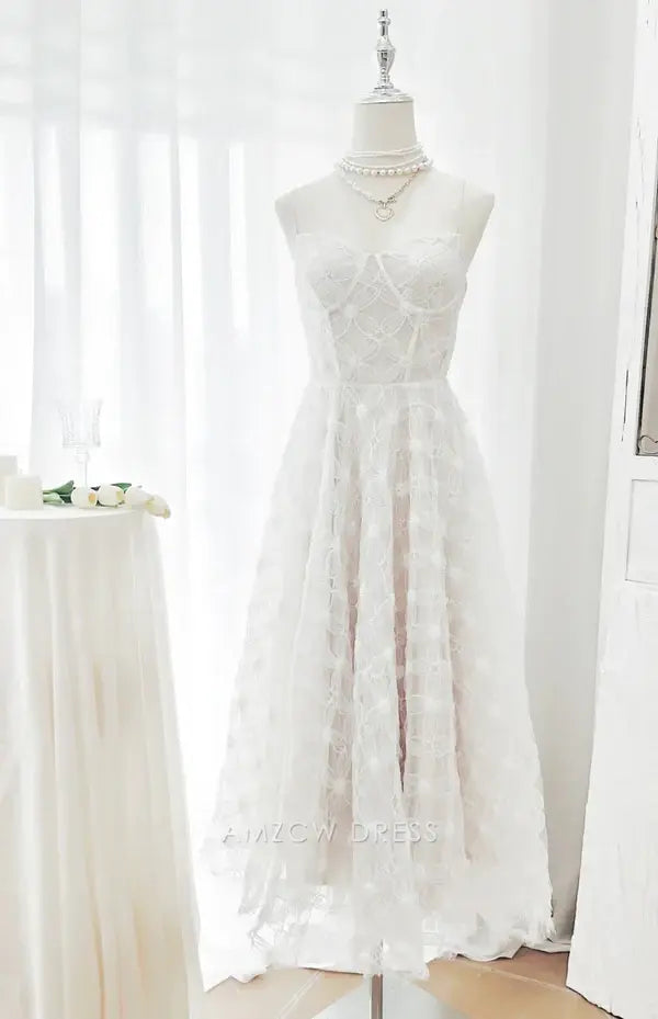 Amzcw Elegantes Vestidos de Fiesta Línea A Satén Verde Azulado con Hombros Descubiertos Mini Vestido Corto Venta Caliente para Mujeres