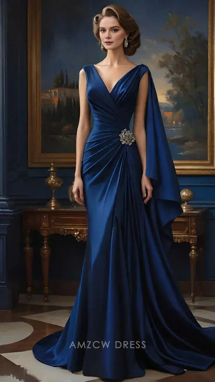 Amzcw Elegantes Vestidos de Fiesta Línea A Satén Verde Azulado con Hombros Descubiertos Mini Vestido Corto Venta Caliente para Mujeres