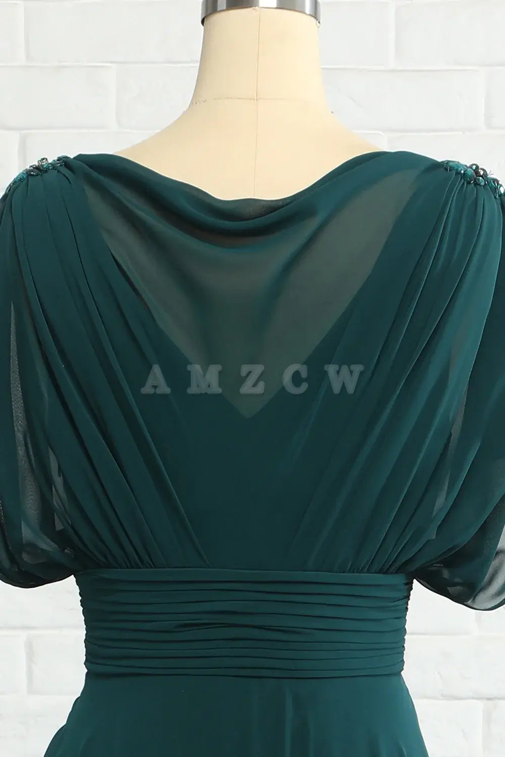 Amzcw Green Chiffon Mother Dress Long Bridesmaid Dress prom dresses shops gowns evening dresses