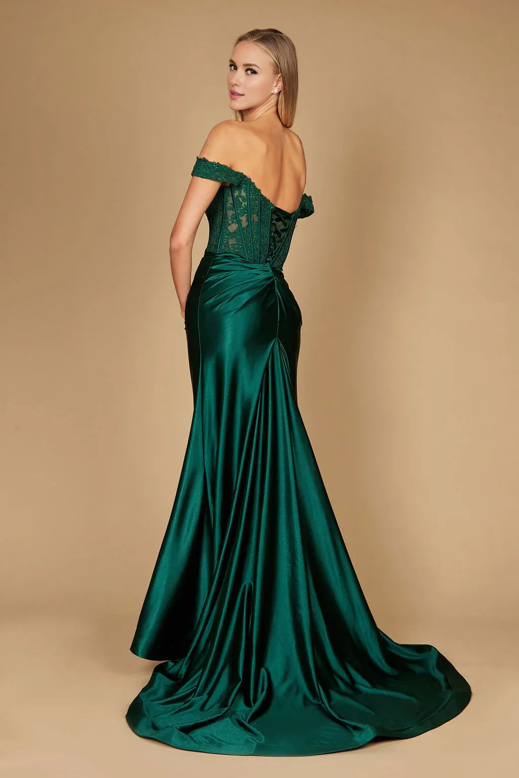 Amzcw Long Corset Mermaid Prom Formal Dress