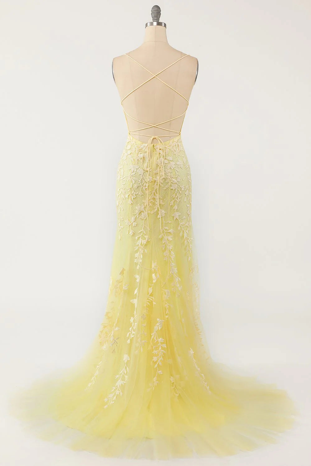 Vestidos de fiesta de sirena con tirantes finos rojos y apliques de encaje rojo, vestidos de noche largos y económicos.