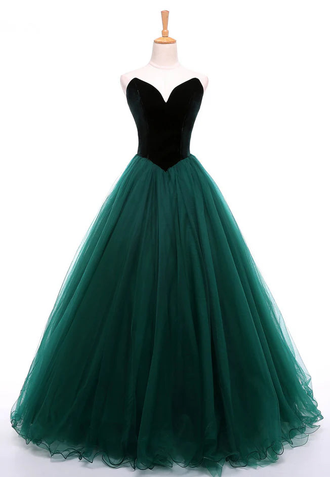 Vestidos de fiesta largos de tul burdeos, sin mangas, con escote en V y corte A hasta el suelo