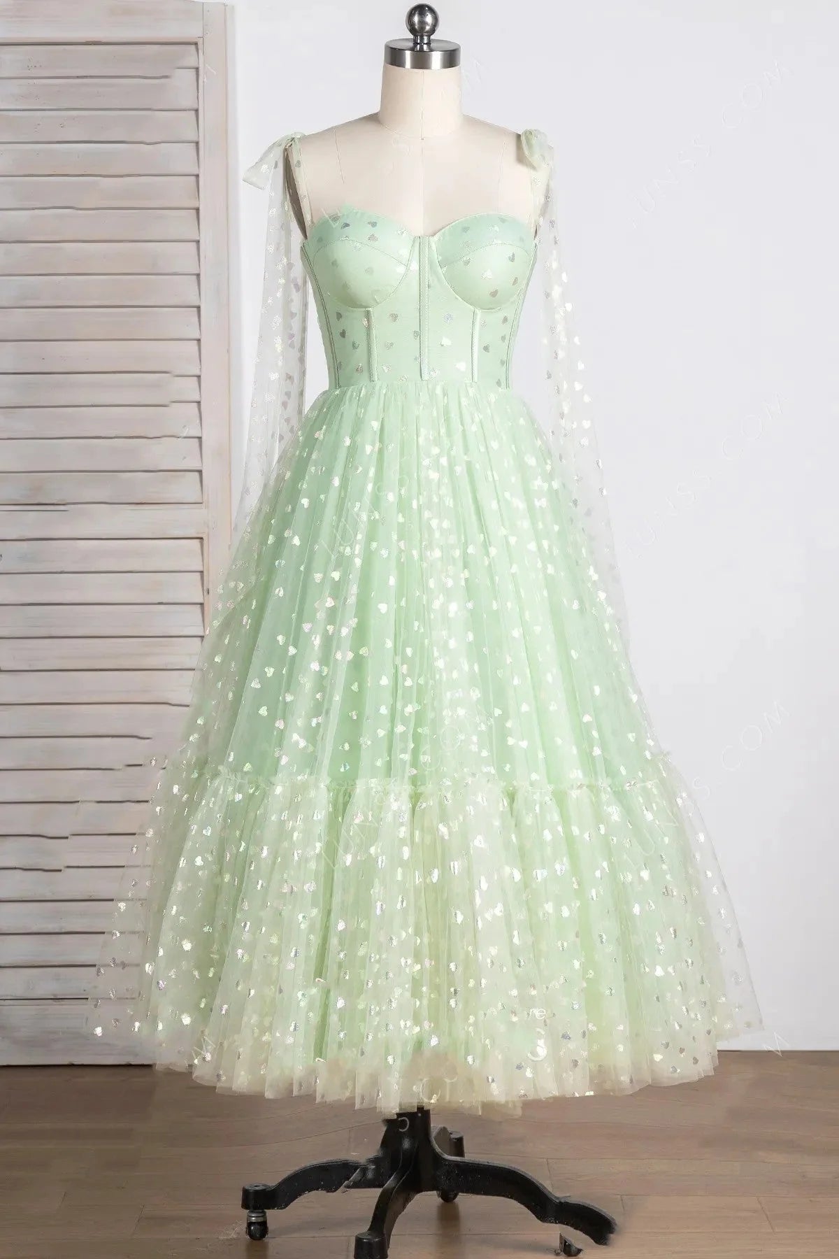 Vestidos de cóctel con escote en forma de corazón, línea A, tul, vestidos cortos para el regreso a casa
