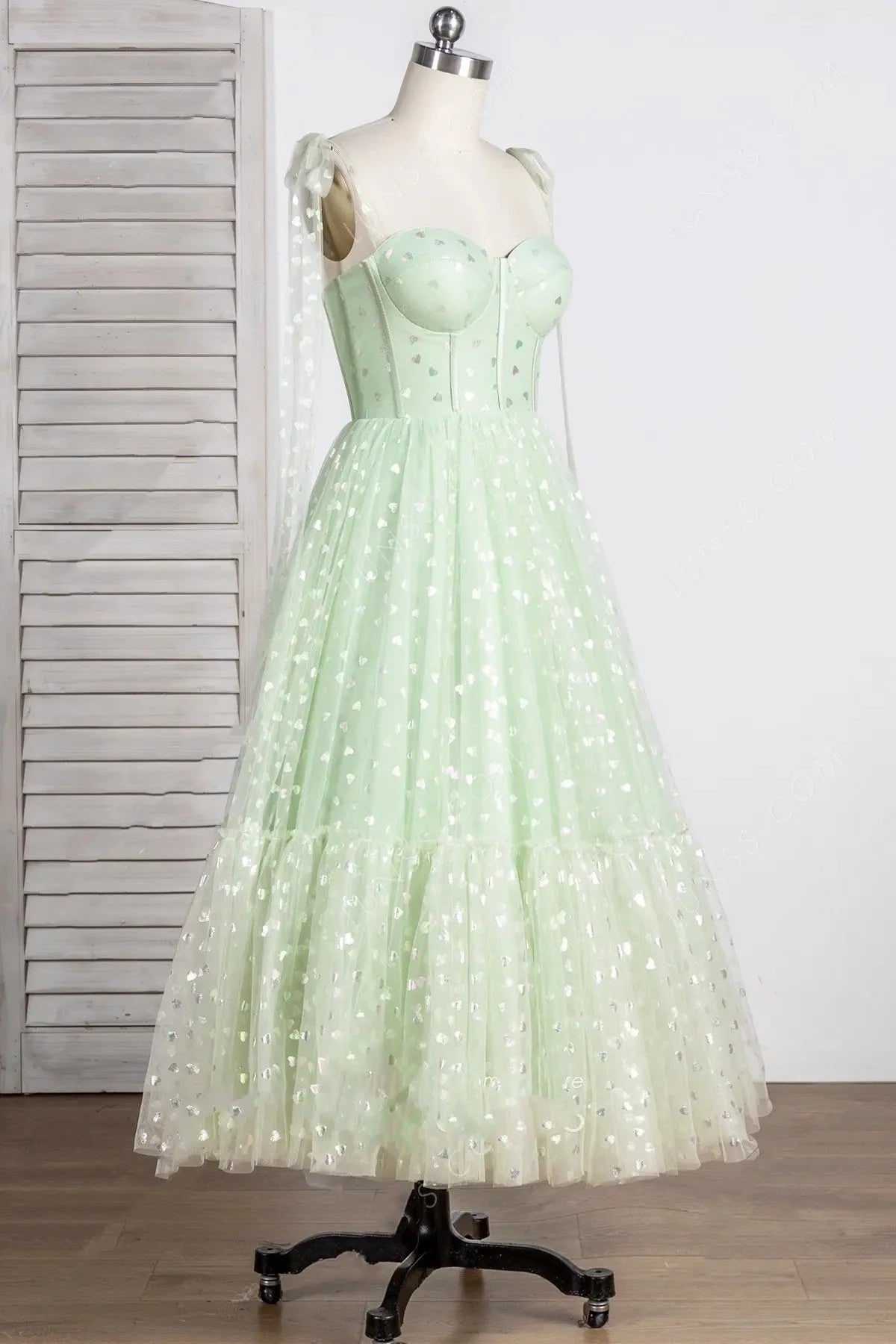 Vestidos de cóctel con escote en forma de corazón, línea A, tul, vestidos cortos para el regreso a casa