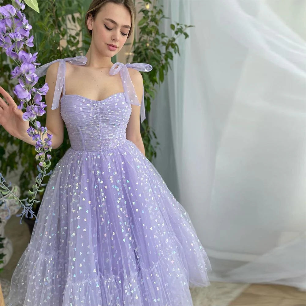 Vestidos de cóctel con escote en forma de corazón, línea A, tul, vestidos cortos para el regreso a casa