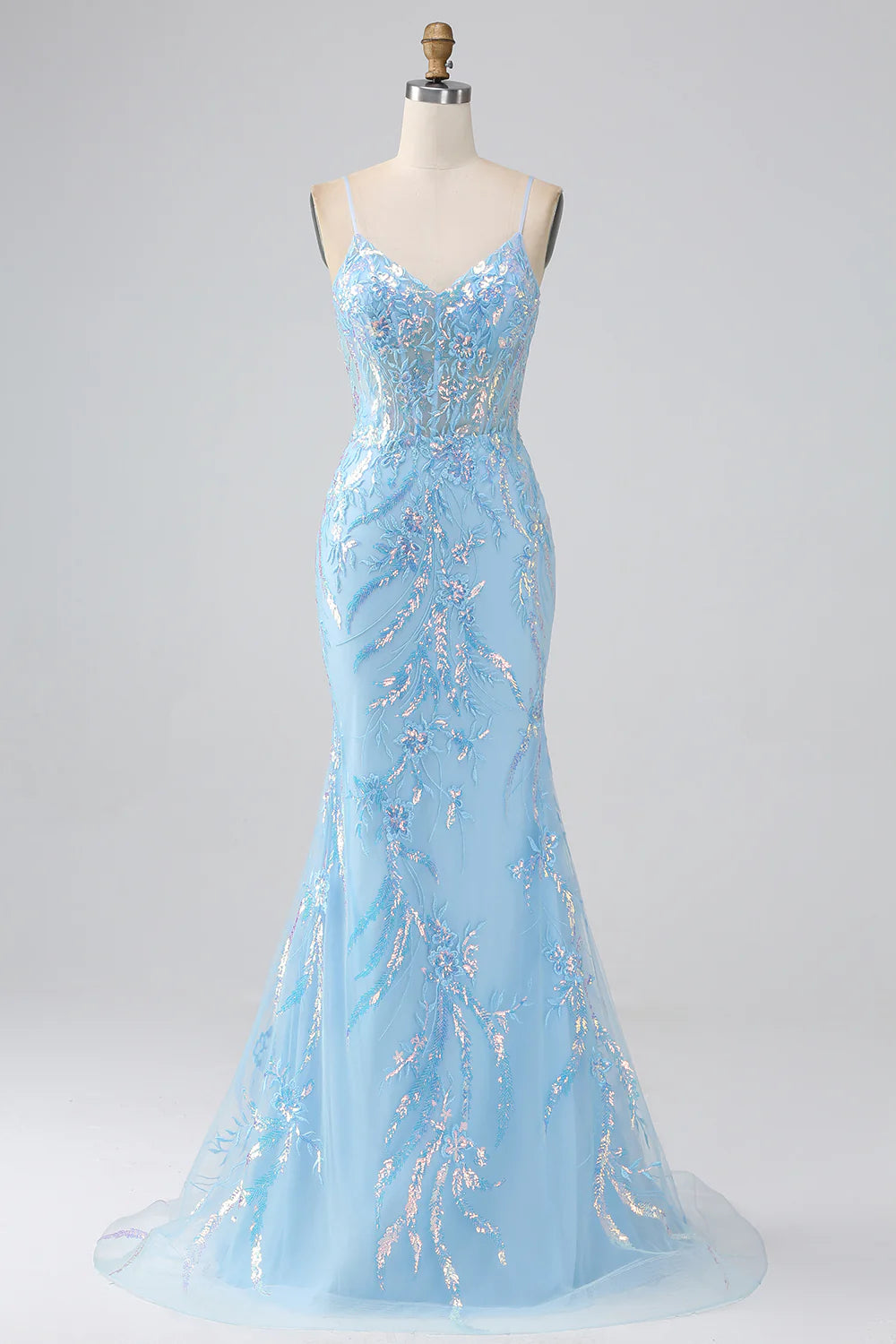mermaid prom.dress Sparkly Lace V Neck Mermaid Prom Dress Formal Dress Backless Party Dress ARD2769