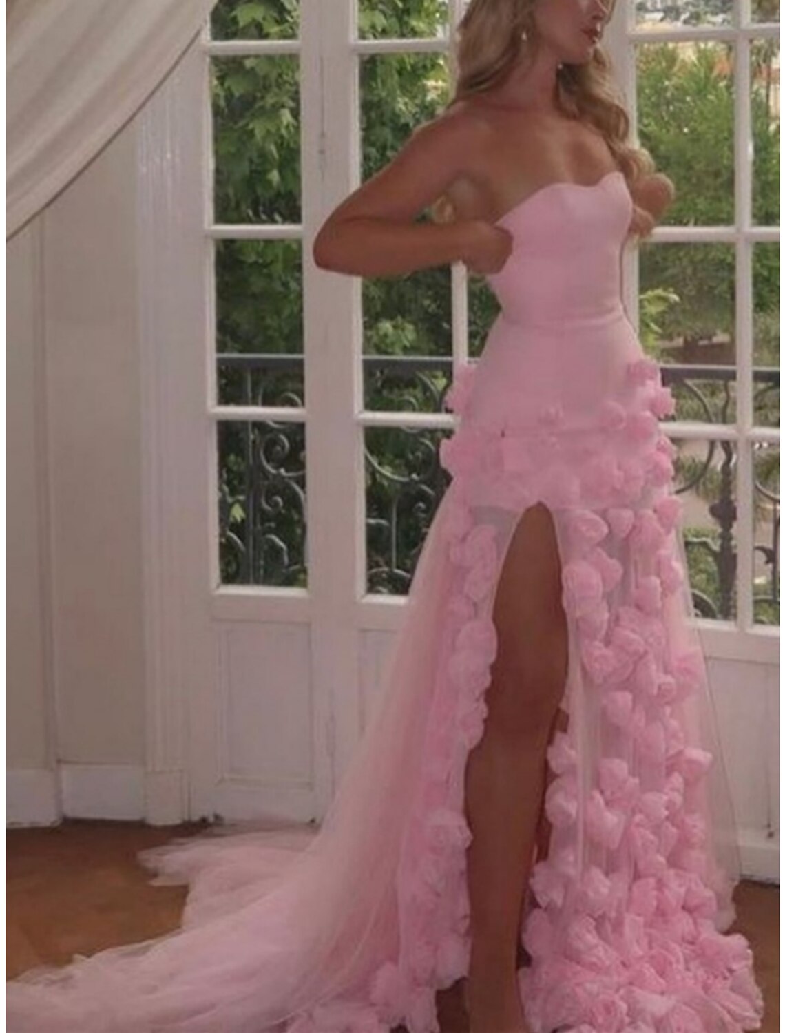 A-Line Prom Dresses Elegant Dress Formal Court Train Sleeveless Strapl Amzcw Dress A-Line Prom Dresses Elegant Dress Formal Court Train Sleeveless Strapl Amzcw Dress