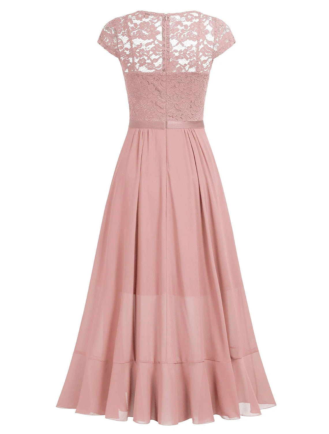 A-Line Cocktail Dresses Little Black Dress Dress Wedding Guest Asymmetrical Short Sleeve One Shoulder Chiffon with Pleats Lace Insert