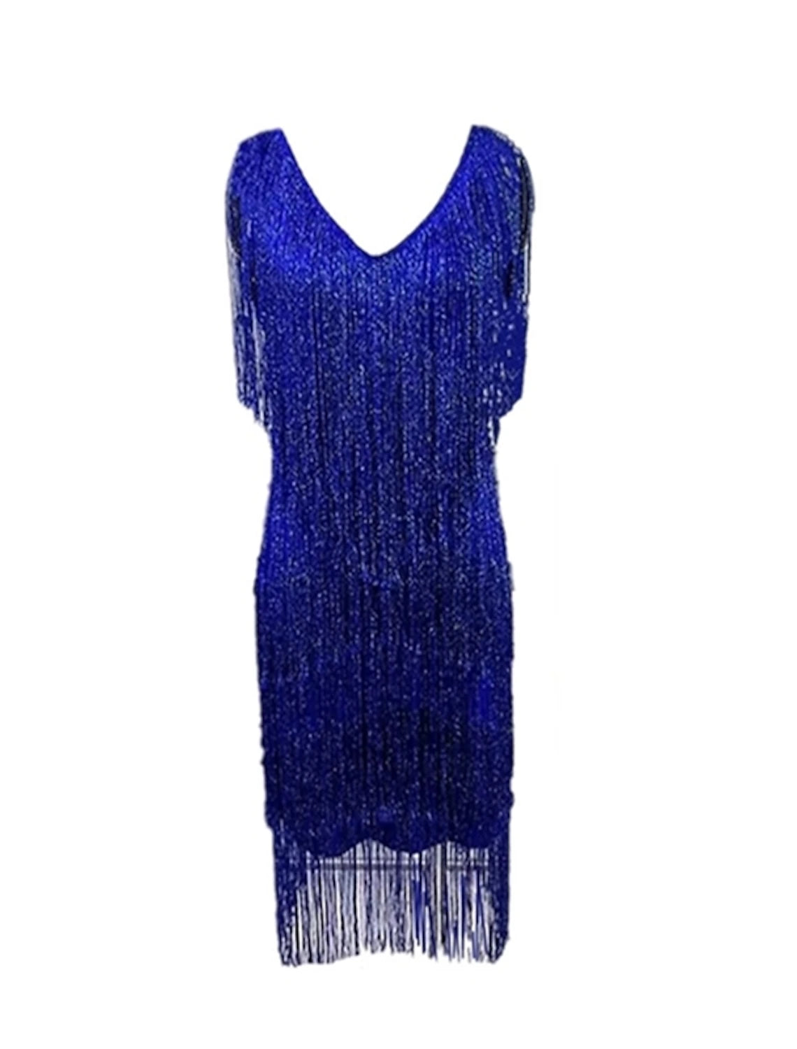 Roaring 20s 1920s Cocktail Dress Vintage Dress Flapper Dress Dress Masquerade The Great Gatsby Women's Adults' Sequins Tassel Fringe Cosplay Costume Christmas Party Homecoming Prom Dress Summer Spring