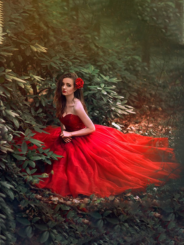 Vestidos de fiesta con cuentas de tul, escote corazón, sin mangas y hasta el suelo