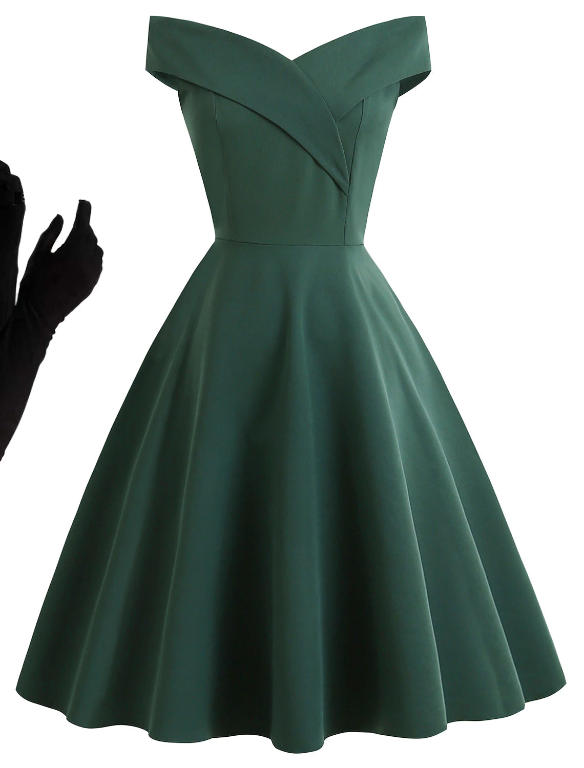 Audrey Hepburn 1950s Cocktail Dress Vintage Dress Dress A-Line Dress Tea Dress Flare Dress Women's Off Shoulder Costume Vintage Cosplay Homecoming Wedding Party Sleeveless Knee Length A-Line Dress
