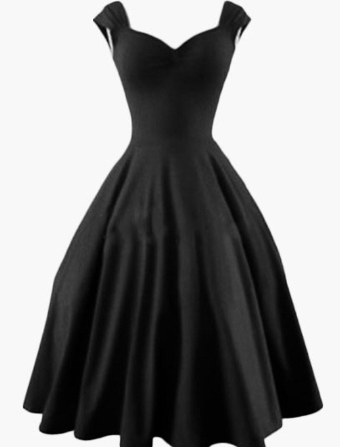 Woman wearing an elegant A-line sweetheart mini satin dress with pleats.
