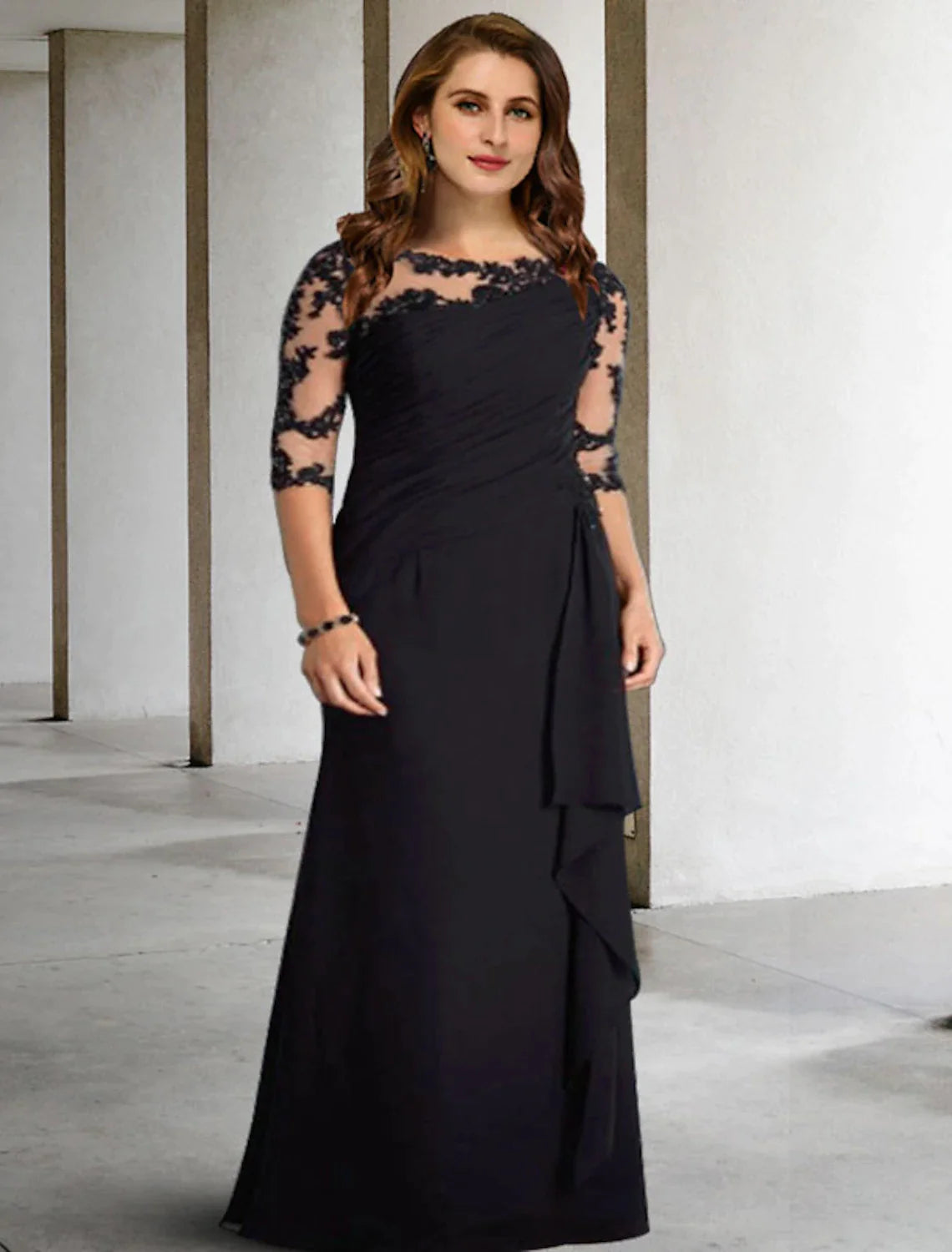 A-Line Plus Size Curve Mother of the Bride Dresses Elegant Fall Weddin Amzcw Dress A-Line Plus Size Curve Mother of the Bride Dresses Elegant Fall Weddin Amzcw Dress