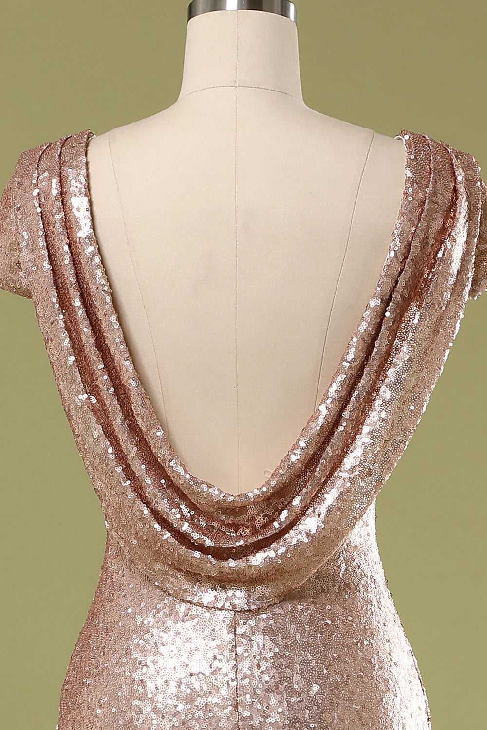 Vestido de fiesta de lentejuelas de sirena 