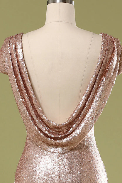 Vestido de fiesta de lentejuelas de sirena 