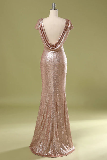 Vestido de fiesta de lentejuelas de sirena 