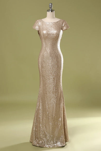 Vestido de fiesta de lentejuelas de sirena 