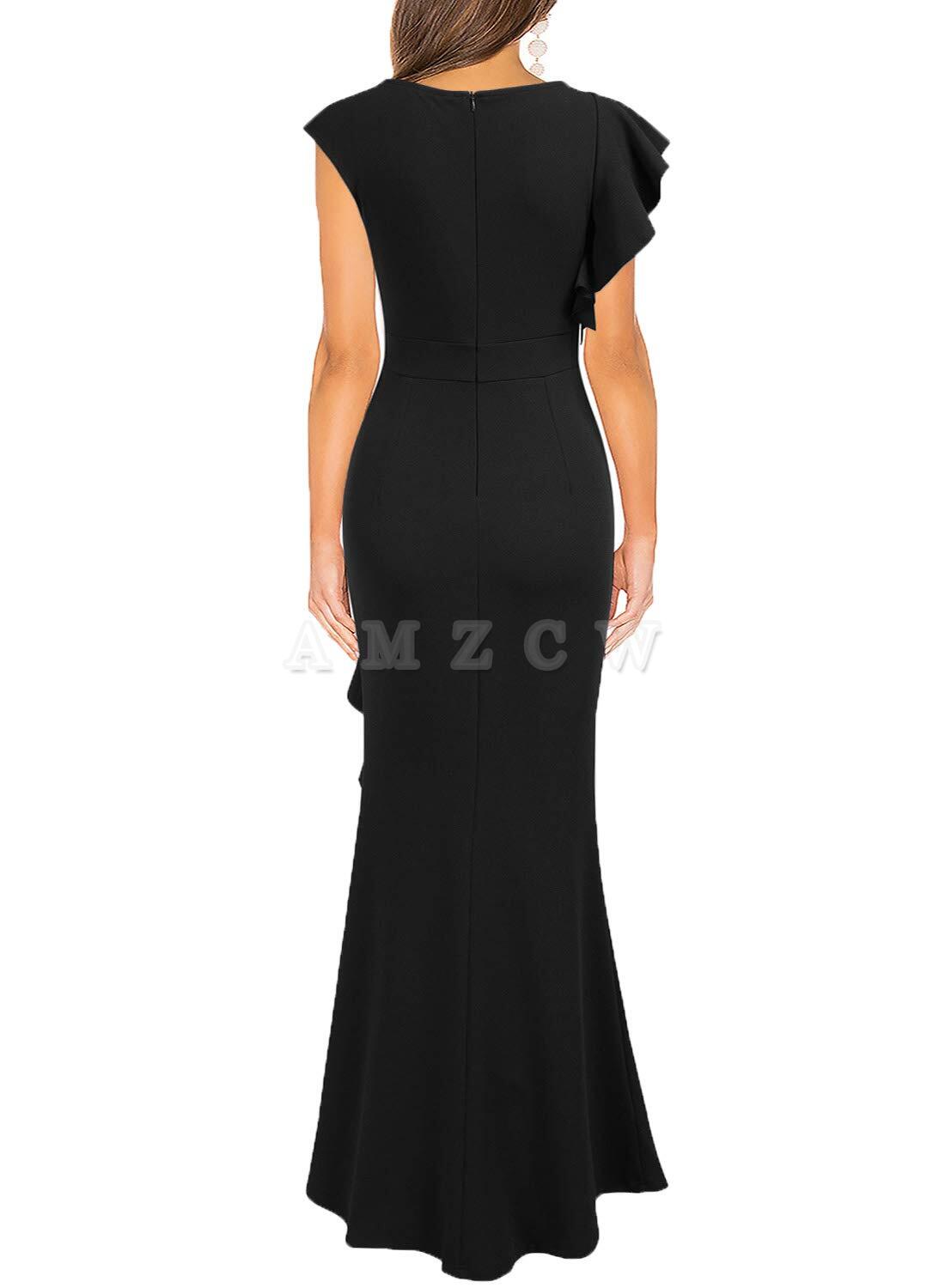 Amzcw Women's Split Bodycon Mermaid Evening Cocktail Long Dress dresses evening wear