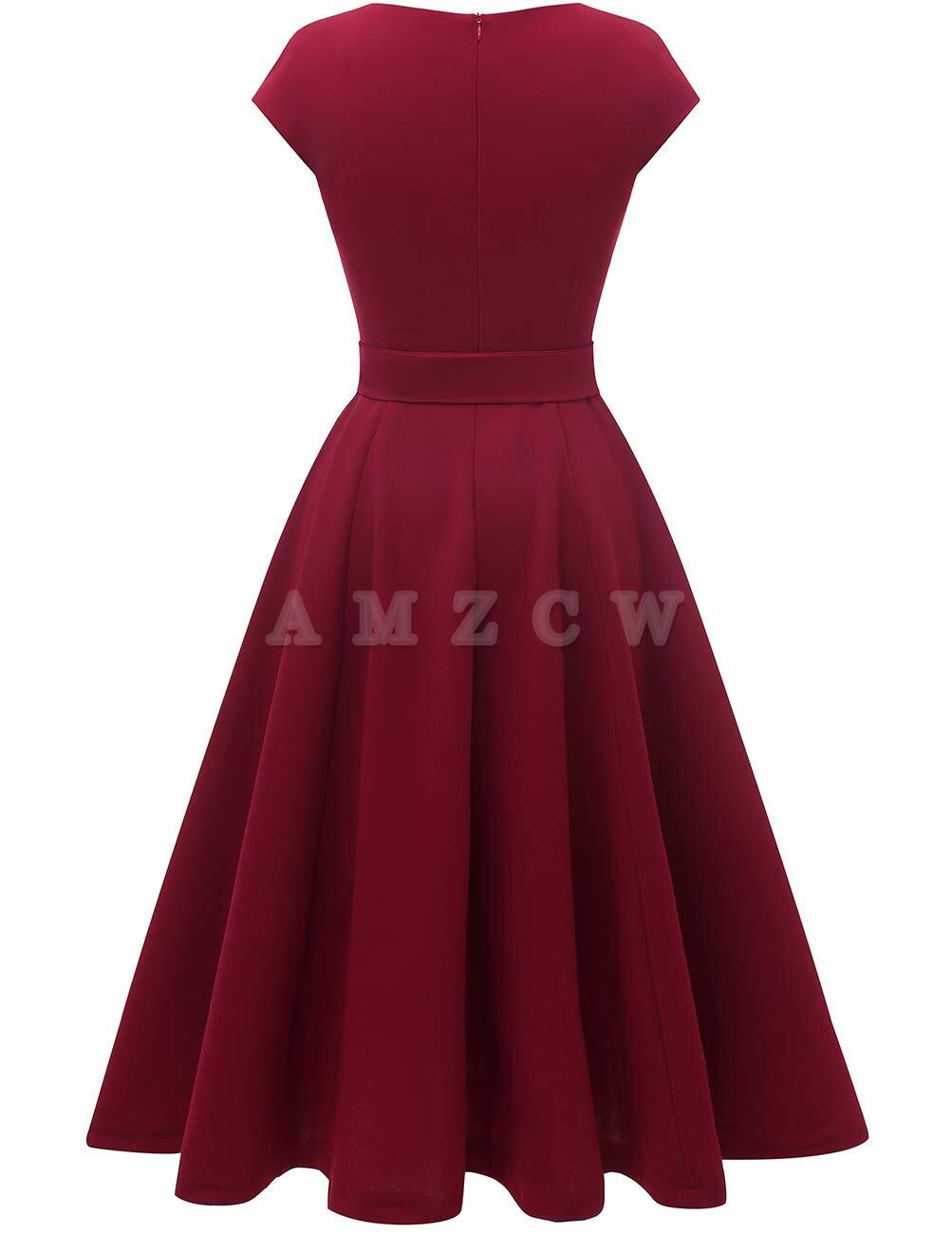 Amzcw Cocktail Dress Formal Wedding Guest Dresses for Women Modest Holiday Party Prom Dress dresses evening wear