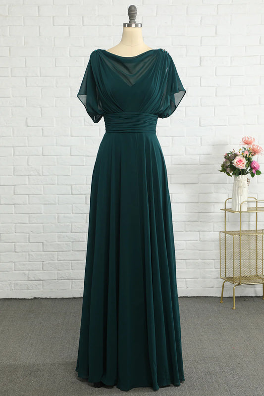 Amzcw Green Chiffon Mother Dress Long Bridesmaid Dress  prom dresses shops gowns evening dresses