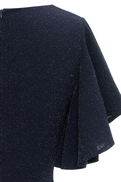 Vestido de fiesta informal negro con purpurina 