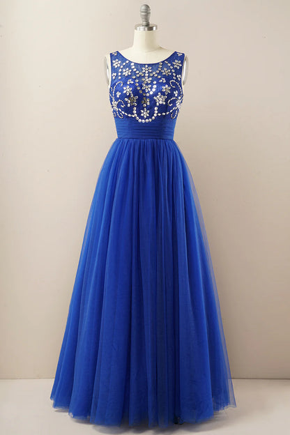 Vestido de fiesta de tul burdeos 