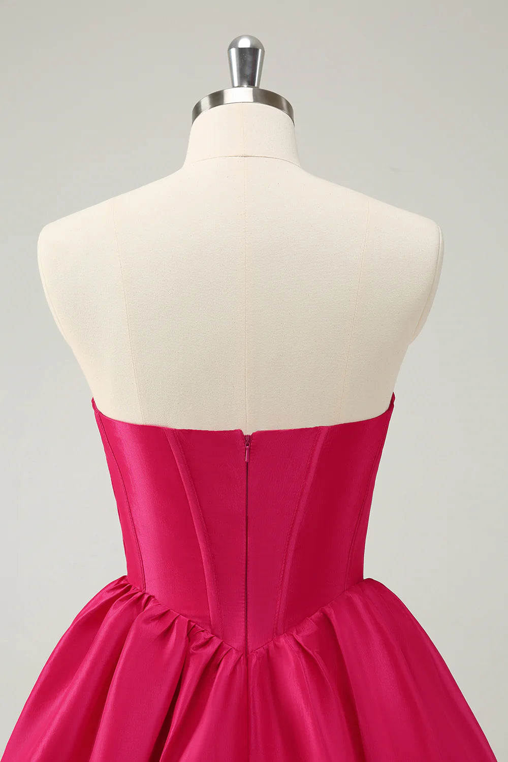 Amzcw Cute A Line Sweetheart Corset Short Fuchsia Homecoming Dress