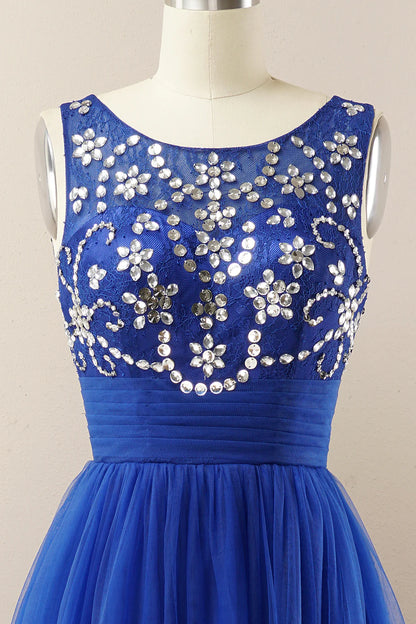 Vestido de fiesta de tul burdeos 