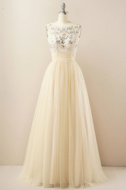 Vestido de fiesta de tul burdeos 