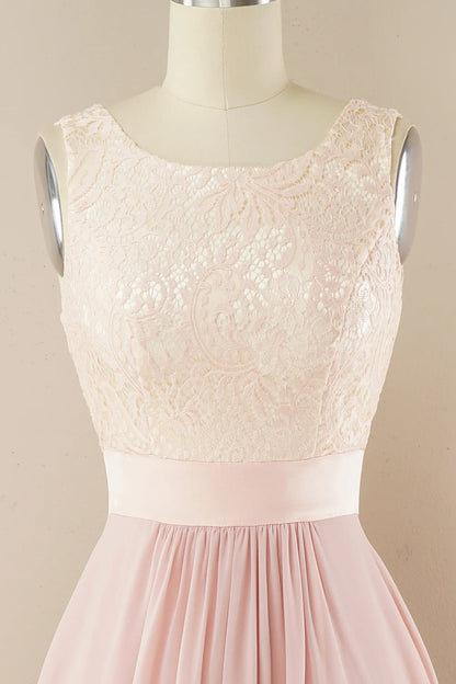 Vestido largo de fiesta de encaje 